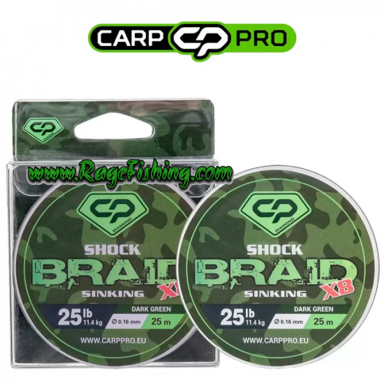 Плетено влакно за шок-лидери Carp Pro Shock Braid x8