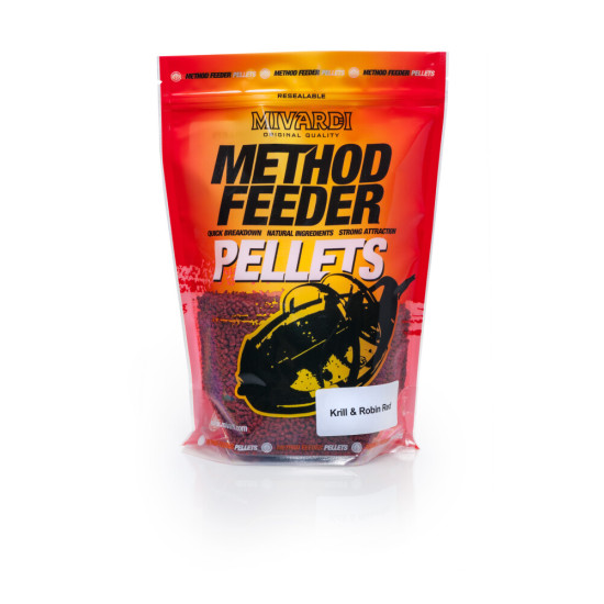 Mivardi Method pellets - Krill & Robin Red 2.8mm пелети за фидер или PVA