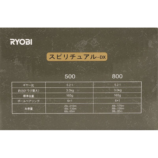 МАКАРА RYOBI SPIRITUAL DX 500/800