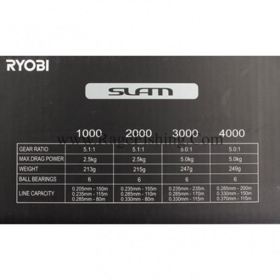 Макара Ryobi Slam 1000/2000/3000/4000/6000