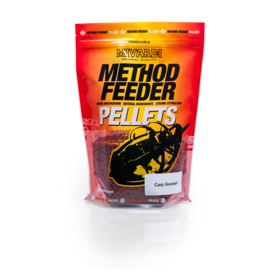 Mivardi Method pellets - Carp Goulash 2.8mm пелети за фидер или PVA
